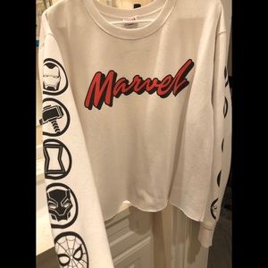 Marvel Cropped Sweatshirt